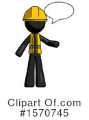 Black Design Mascot Clipart #1570745 by Leo Blanchette
