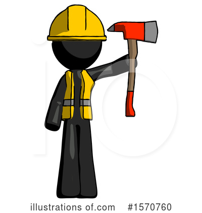 Royalty-Free (RF) Black Design Mascot Clipart Illustration by Leo Blanchette - Stock Sample #1570760
