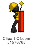 Black Design Mascot Clipart #1570765 by Leo Blanchette