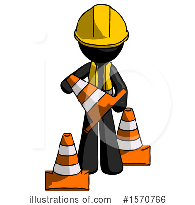 Royalty-Free (RF) Black Design Mascot Clipart Illustration by Leo Blanchette - Stock Sample #1570766
