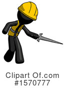 Black Design Mascot Clipart #1570777 by Leo Blanchette