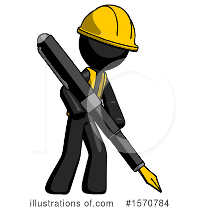 Royalty-Free (RF) Black Design Mascot Clipart Illustration by Leo Blanchette - Stock Sample #1570784