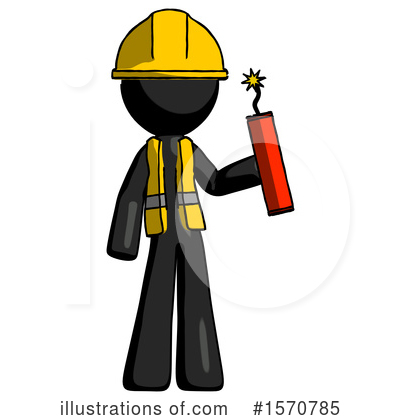 Royalty-Free (RF) Black Design Mascot Clipart Illustration by Leo Blanchette - Stock Sample #1570785