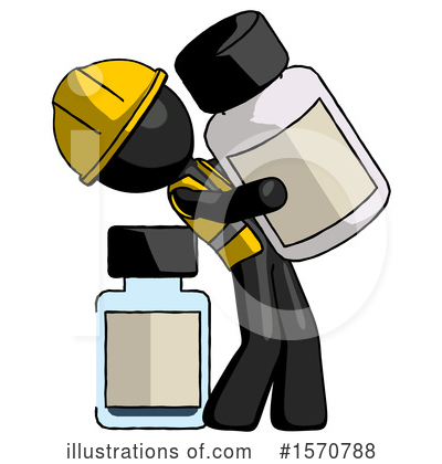 Royalty-Free (RF) Black Design Mascot Clipart Illustration by Leo Blanchette - Stock Sample #1570788