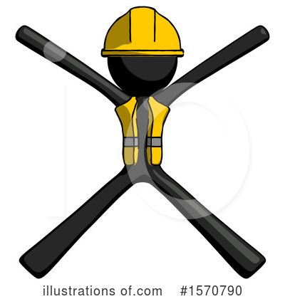 Royalty-Free (RF) Black Design Mascot Clipart Illustration by Leo Blanchette - Stock Sample #1570790