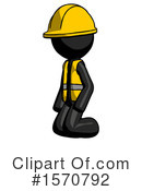 Black Design Mascot Clipart #1570792 by Leo Blanchette