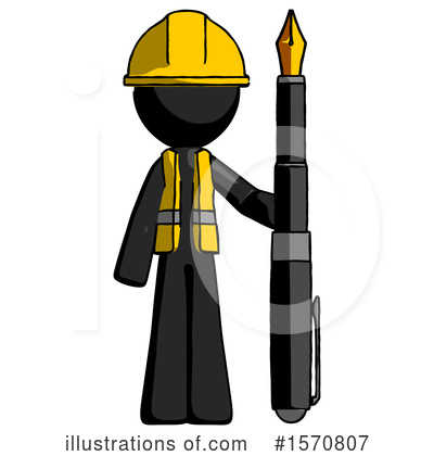 Royalty-Free (RF) Black Design Mascot Clipart Illustration by Leo Blanchette - Stock Sample #1570807