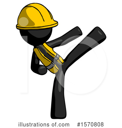 Royalty-Free (RF) Black Design Mascot Clipart Illustration by Leo Blanchette - Stock Sample #1570808