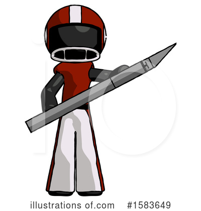 Royalty-Free (RF) Black Design Mascot Clipart Illustration by Leo Blanchette - Stock Sample #1583649