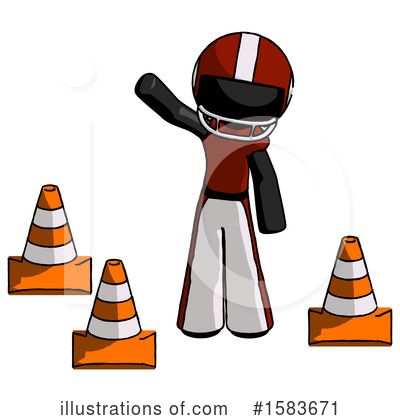 Royalty-Free (RF) Black Design Mascot Clipart Illustration by Leo Blanchette - Stock Sample #1583671