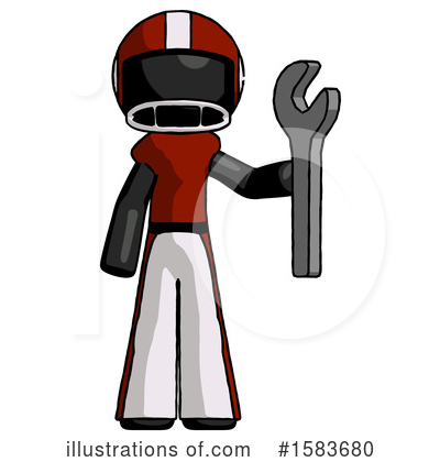 Royalty-Free (RF) Black Design Mascot Clipart Illustration by Leo Blanchette - Stock Sample #1583680