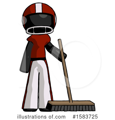 Royalty-Free (RF) Black Design Mascot Clipart Illustration by Leo Blanchette - Stock Sample #1583725