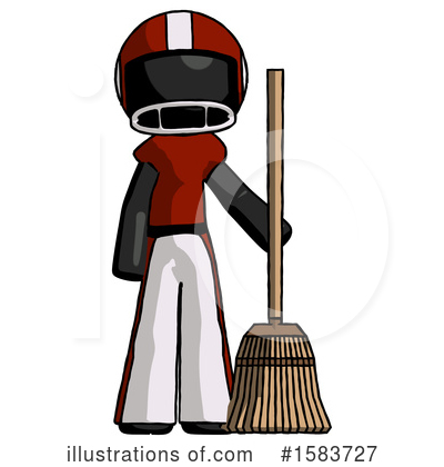 Royalty-Free (RF) Black Design Mascot Clipart Illustration by Leo Blanchette - Stock Sample #1583727