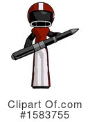 Black Design Mascot Clipart #1583755 by Leo Blanchette