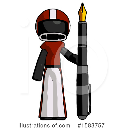 Royalty-Free (RF) Black Design Mascot Clipart Illustration by Leo Blanchette - Stock Sample #1583757