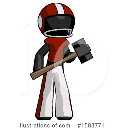 Royalty-Free (RF) Black Design Mascot Clipart Illustration by Leo Blanchette - Stock Sample #1583771