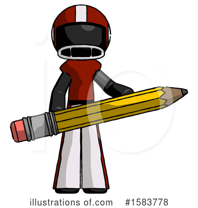 Royalty-Free (RF) Black Design Mascot Clipart Illustration by Leo Blanchette - Stock Sample #1583778