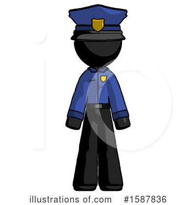 Royalty-Free (RF) Black Design Mascot Clipart Illustration by Leo Blanchette - Stock Sample #1587836