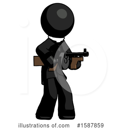 Royalty-Free (RF) Black Design Mascot Clipart Illustration by Leo Blanchette - Stock Sample #1587859