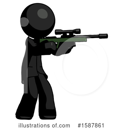 Royalty-Free (RF) Black Design Mascot Clipart Illustration by Leo Blanchette - Stock Sample #1587861