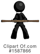 Black Design Mascot Clipart #1587866 by Leo Blanchette