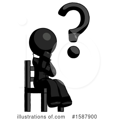 Royalty-Free (RF) Black Design Mascot Clipart Illustration by Leo Blanchette - Stock Sample #1587900