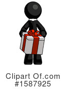 Black Design Mascot Clipart #1587925 by Leo Blanchette