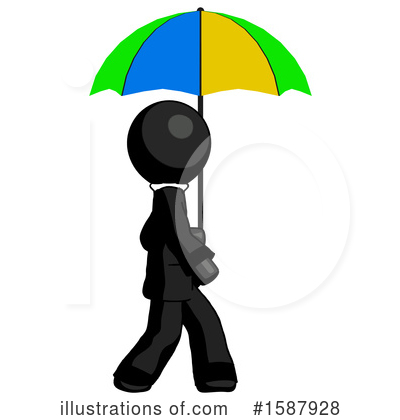 Royalty-Free (RF) Black Design Mascot Clipart Illustration by Leo Blanchette - Stock Sample #1587928