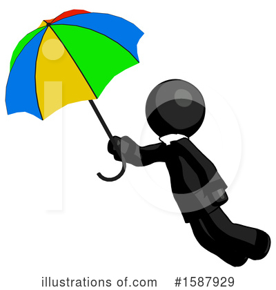 Royalty-Free (RF) Black Design Mascot Clipart Illustration by Leo Blanchette - Stock Sample #1587929
