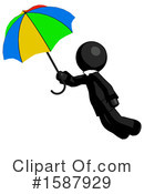 Black Design Mascot Clipart #1587929 by Leo Blanchette