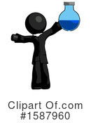 Black Design Mascot Clipart #1587960 by Leo Blanchette