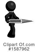 Black Design Mascot Clipart #1587962 by Leo Blanchette