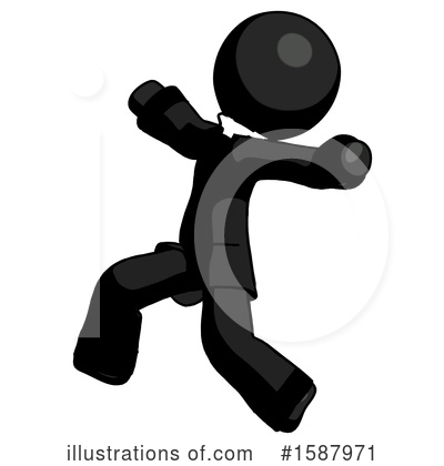 Royalty-Free (RF) Black Design Mascot Clipart Illustration by Leo Blanchette - Stock Sample #1587971