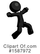 Black Design Mascot Clipart #1587972 by Leo Blanchette