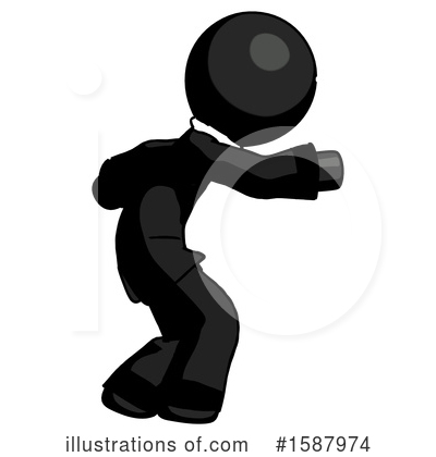 Royalty-Free (RF) Black Design Mascot Clipart Illustration by Leo Blanchette - Stock Sample #1587974