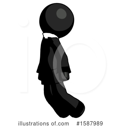 Royalty-Free (RF) Black Design Mascot Clipart Illustration by Leo Blanchette - Stock Sample #1587989