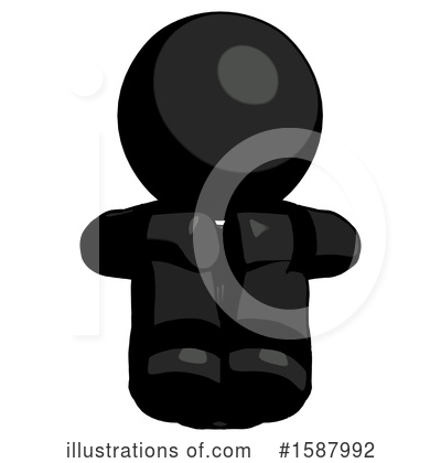 Royalty-Free (RF) Black Design Mascot Clipart Illustration by Leo Blanchette - Stock Sample #1587992