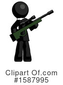 Black Design Mascot Clipart #1587995 by Leo Blanchette