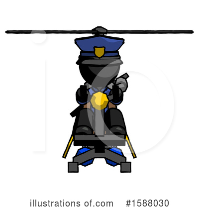 Royalty-Free (RF) Black Design Mascot Clipart Illustration by Leo Blanchette - Stock Sample #1588030