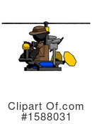 Black Design Mascot Clipart #1588031 by Leo Blanchette