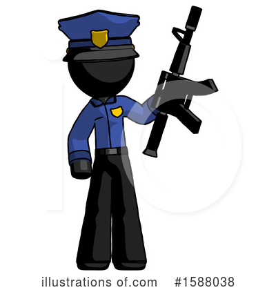 Royalty-Free (RF) Black Design Mascot Clipart Illustration by Leo Blanchette - Stock Sample #1588038