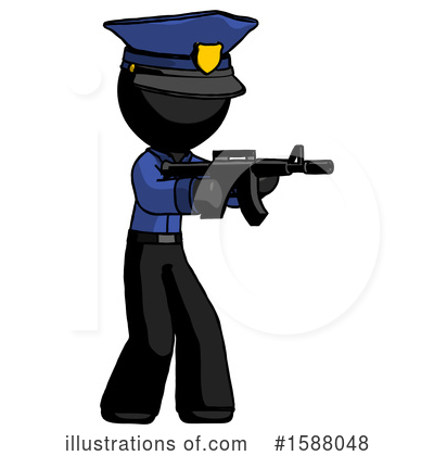 Royalty-Free (RF) Black Design Mascot Clipart Illustration by Leo Blanchette - Stock Sample #1588048