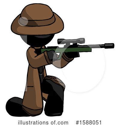 Royalty-Free (RF) Black Design Mascot Clipart Illustration by Leo Blanchette - Stock Sample #1588051