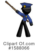 Black Design Mascot Clipart #1588066 by Leo Blanchette