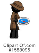 Black Design Mascot Clipart #1588095 by Leo Blanchette