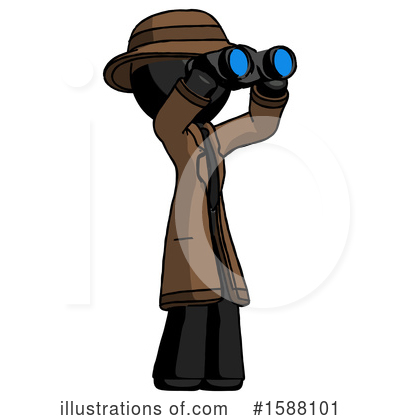 Royalty-Free (RF) Black Design Mascot Clipart Illustration by Leo Blanchette - Stock Sample #1588101