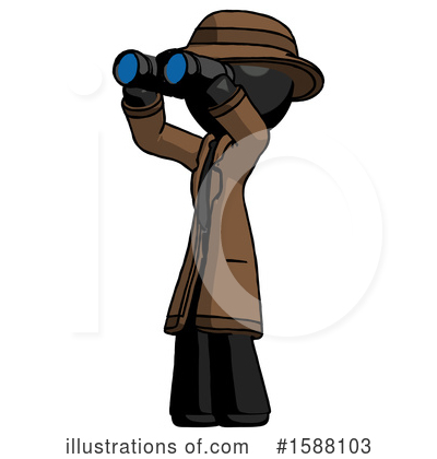 Royalty-Free (RF) Black Design Mascot Clipart Illustration by Leo Blanchette - Stock Sample #1588103