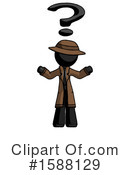 Black Design Mascot Clipart #1588129 by Leo Blanchette