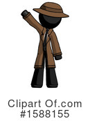 Black Design Mascot Clipart #1588155 by Leo Blanchette