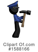 Black Design Mascot Clipart #1588166 by Leo Blanchette